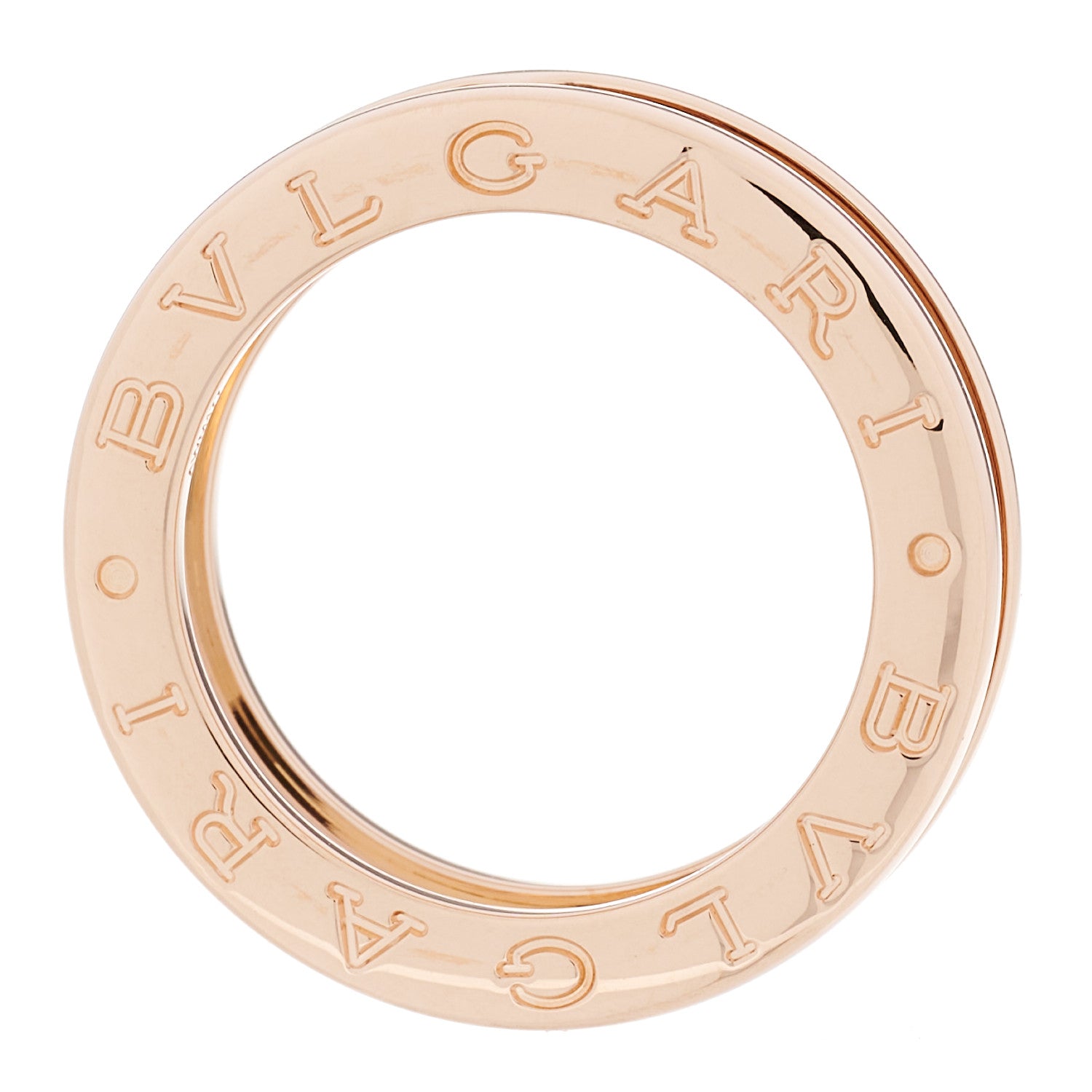 Bulgari 18K Rose Gold B.Zero1 One-Band Ring 50 5.25 5 of 5