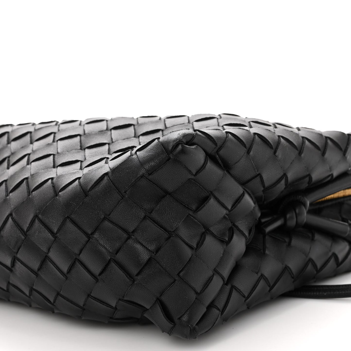 Nappa Intrecciato Medium Loop Camera Bag Black