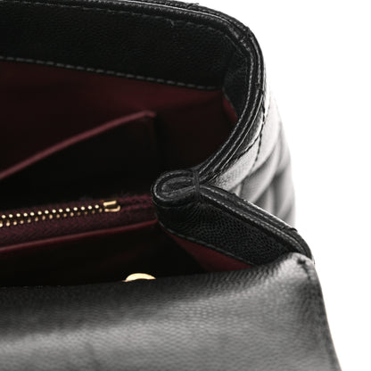Chanel Caviar Quilted Small Coco Handle Flap Black 11 of 11
