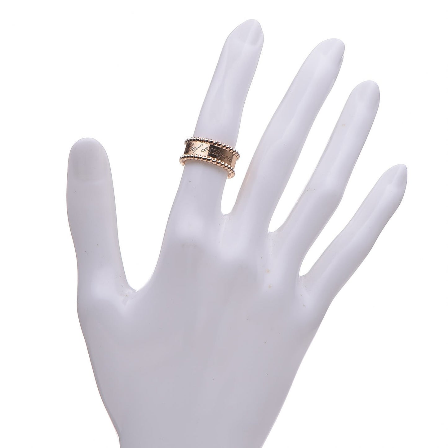 18K Rose Gold Perlee Signature Ring 47 4