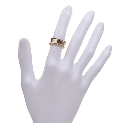 Van Cleef & Arpels 18K Rose Gold Perlee Signature Ring 47 4 2 of 9