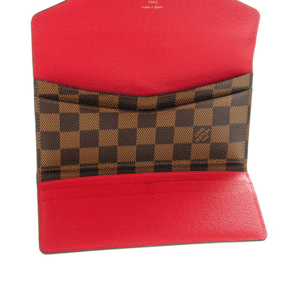 Louis Vuitton Damier Ebene Josephine Wallet Red 6 of 8