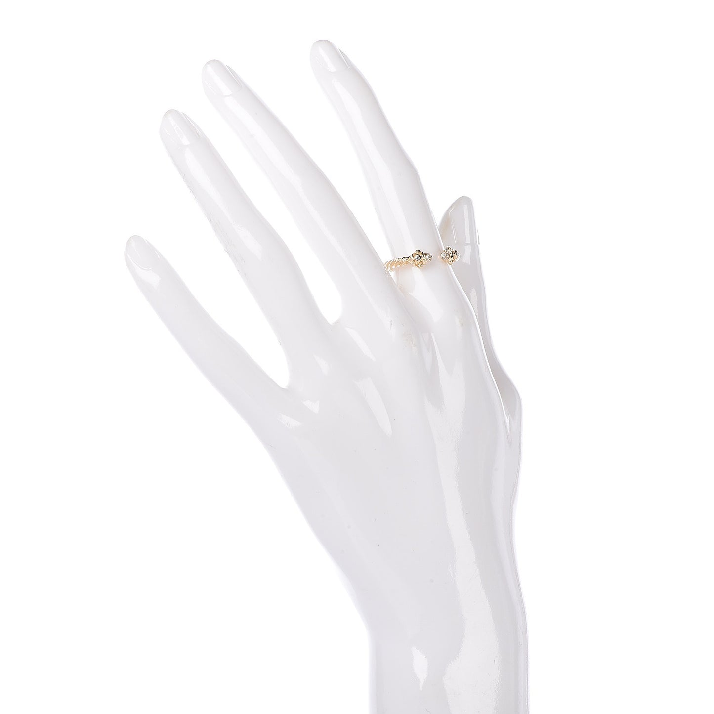 18K Yellow Gold Diamond Renaissance Ring 49 5