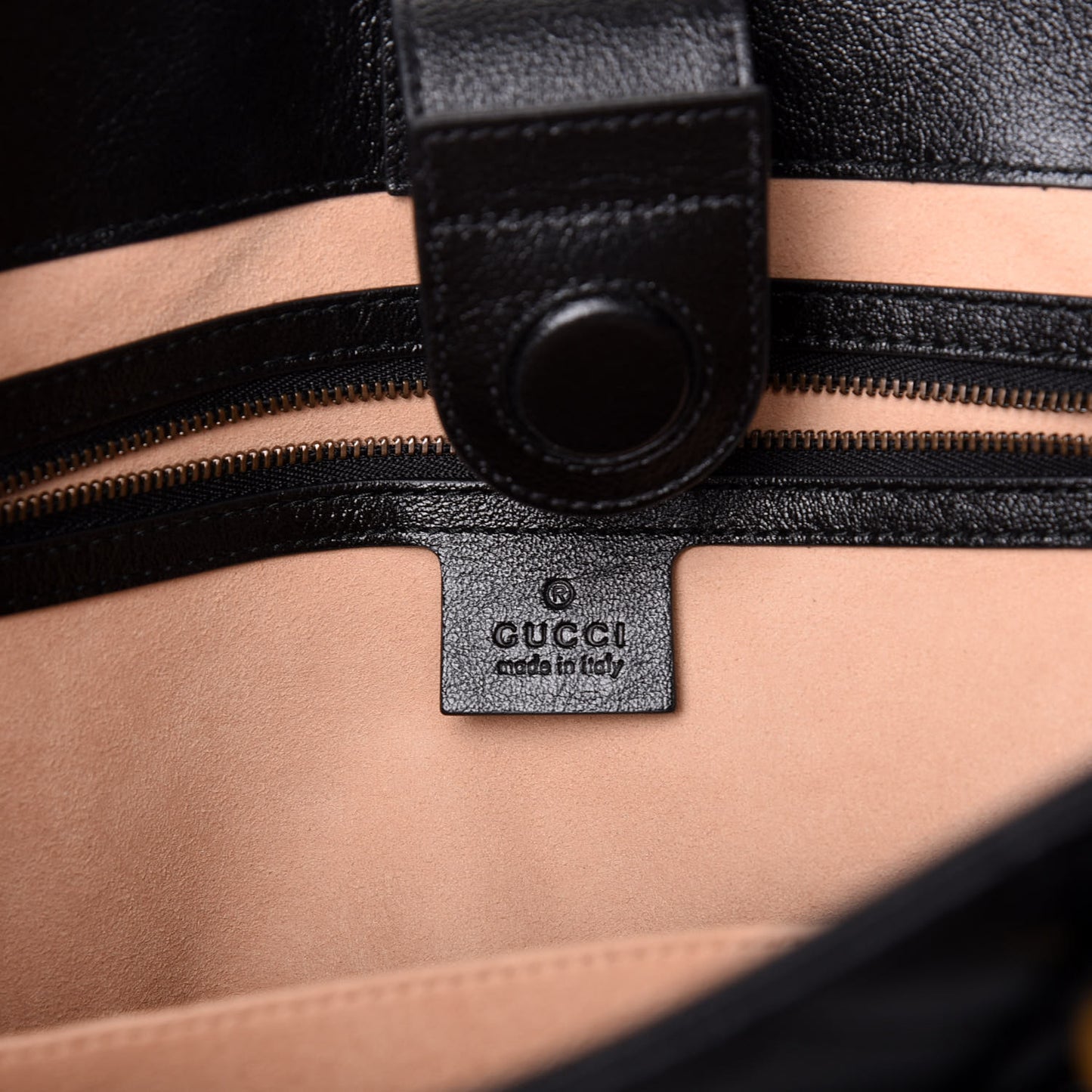 Azalea Calfskin Matelasse Diagonal GG Marmont Tote Bag Black