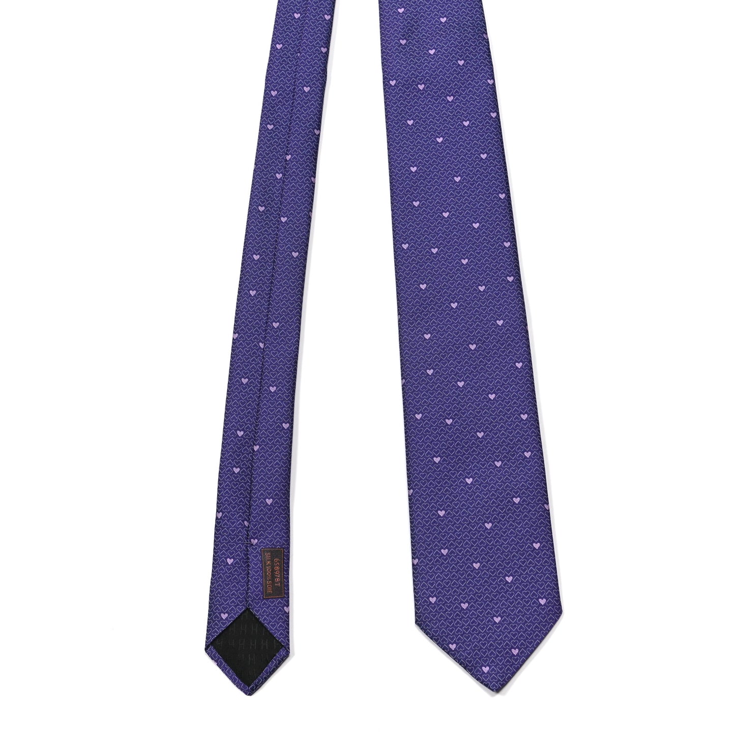 Printed Silk Mens Darling Neck Tie Violet Mauve
