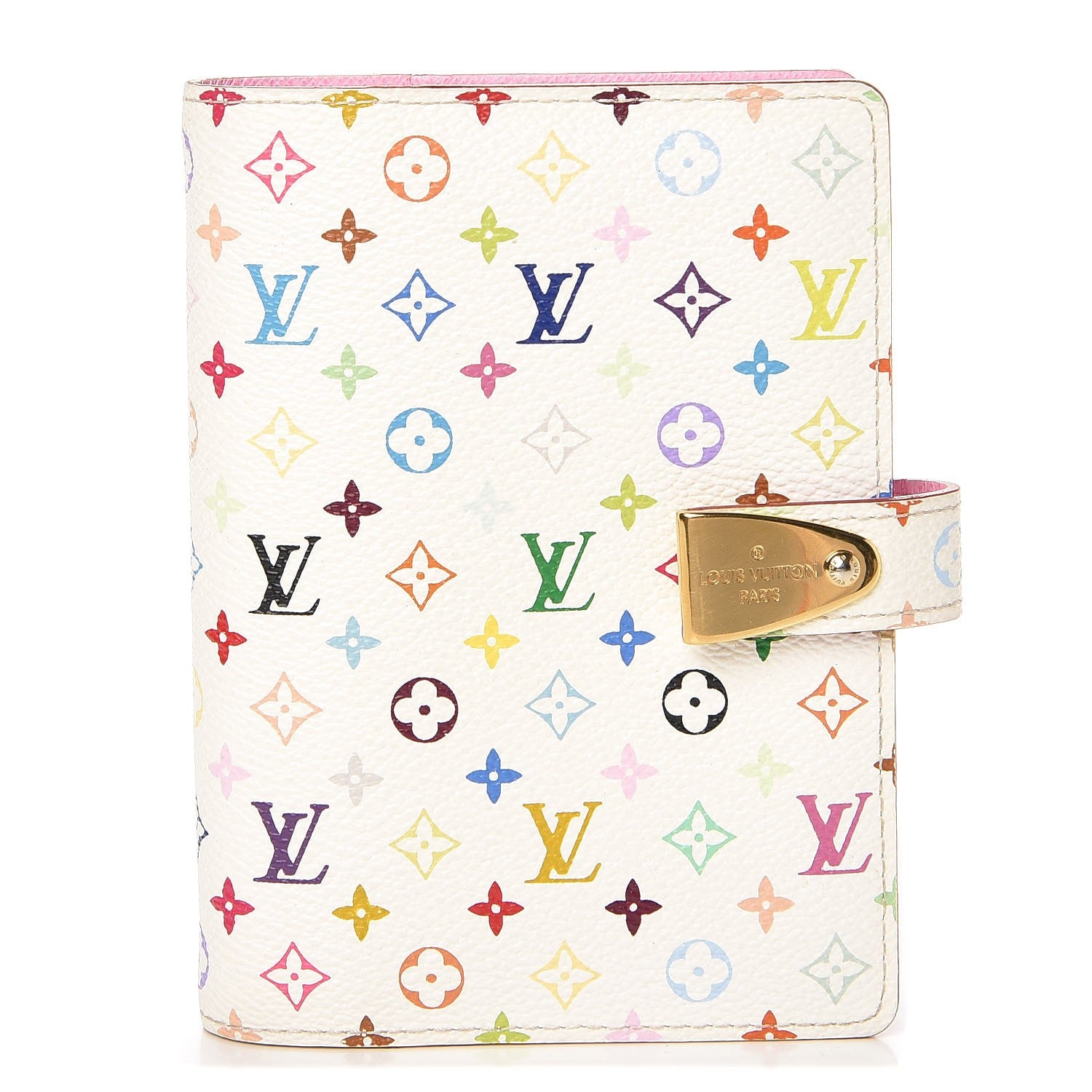 Louis Vuitton Monogram Multicolor Partenaire Small Agenda Cover PM Black 2 of 14