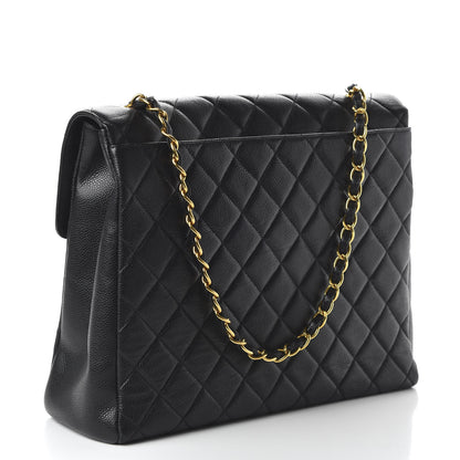 Chanel Caviar Jumbo Single Flap Black 3 of 11