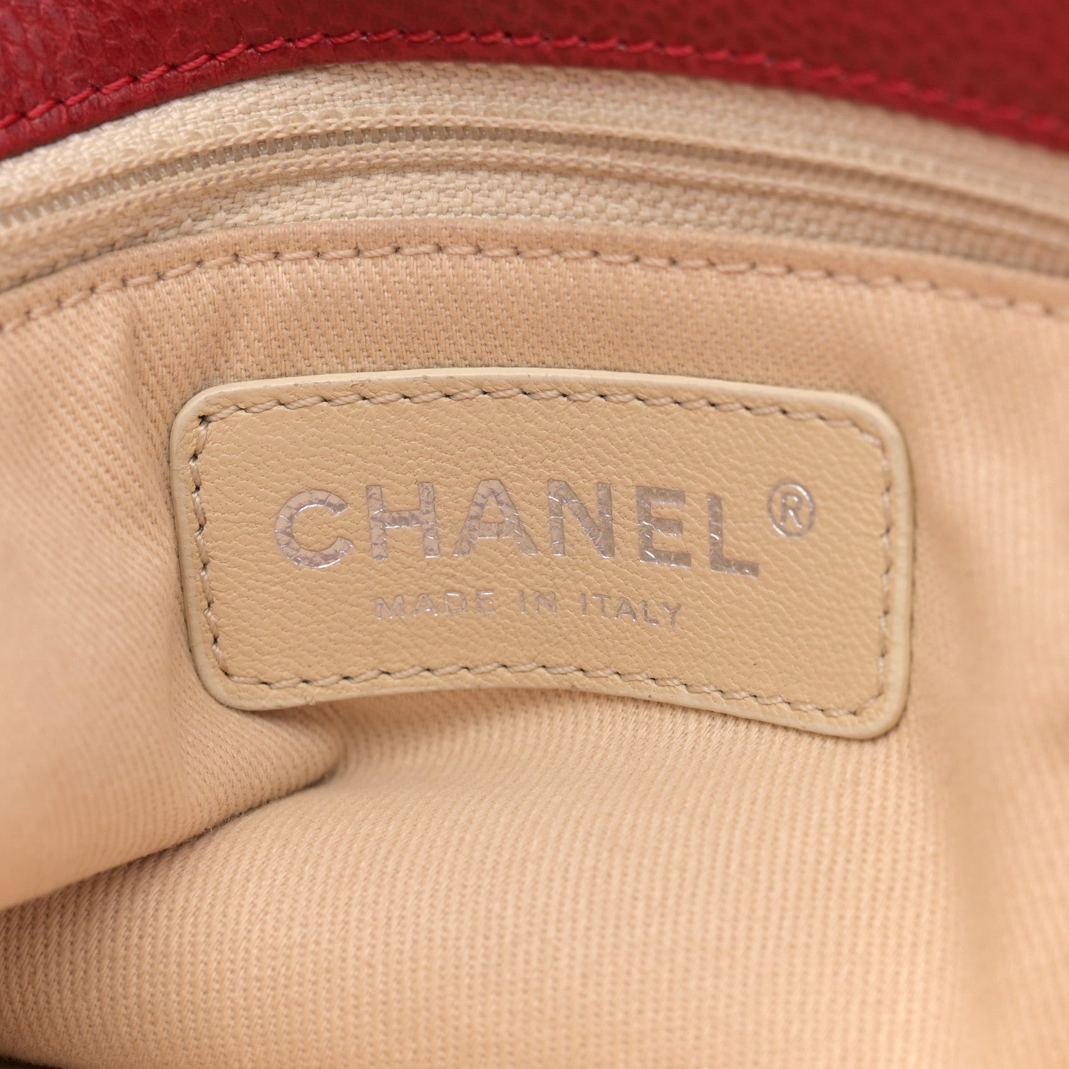Chanel Soft Caviar Large Timeless CC Shoulder Bag Red 6 of 13