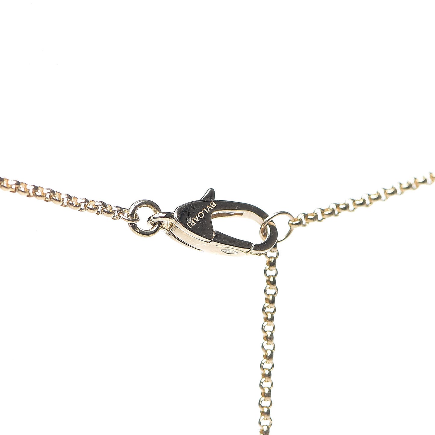 18K Yellow Gold Black Onyx BVLGARI BVLGARI Pendant Necklace