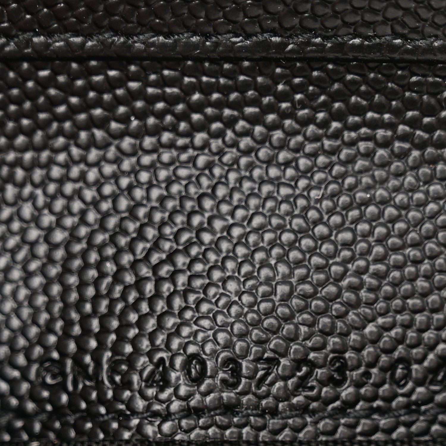 Saint Laurent Grain De Poudre Matelasse Chevron Monogram Compact Zip Around Wallet Black 7 of 11