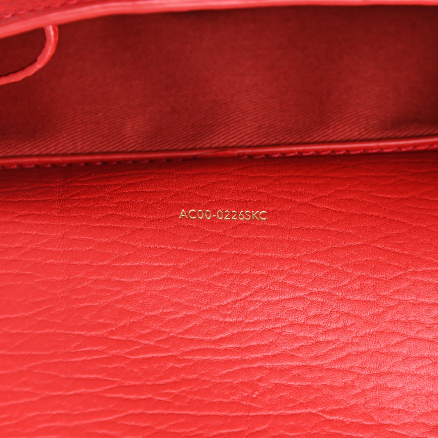 Textured Calfskin Mini Pashli Satchel Red