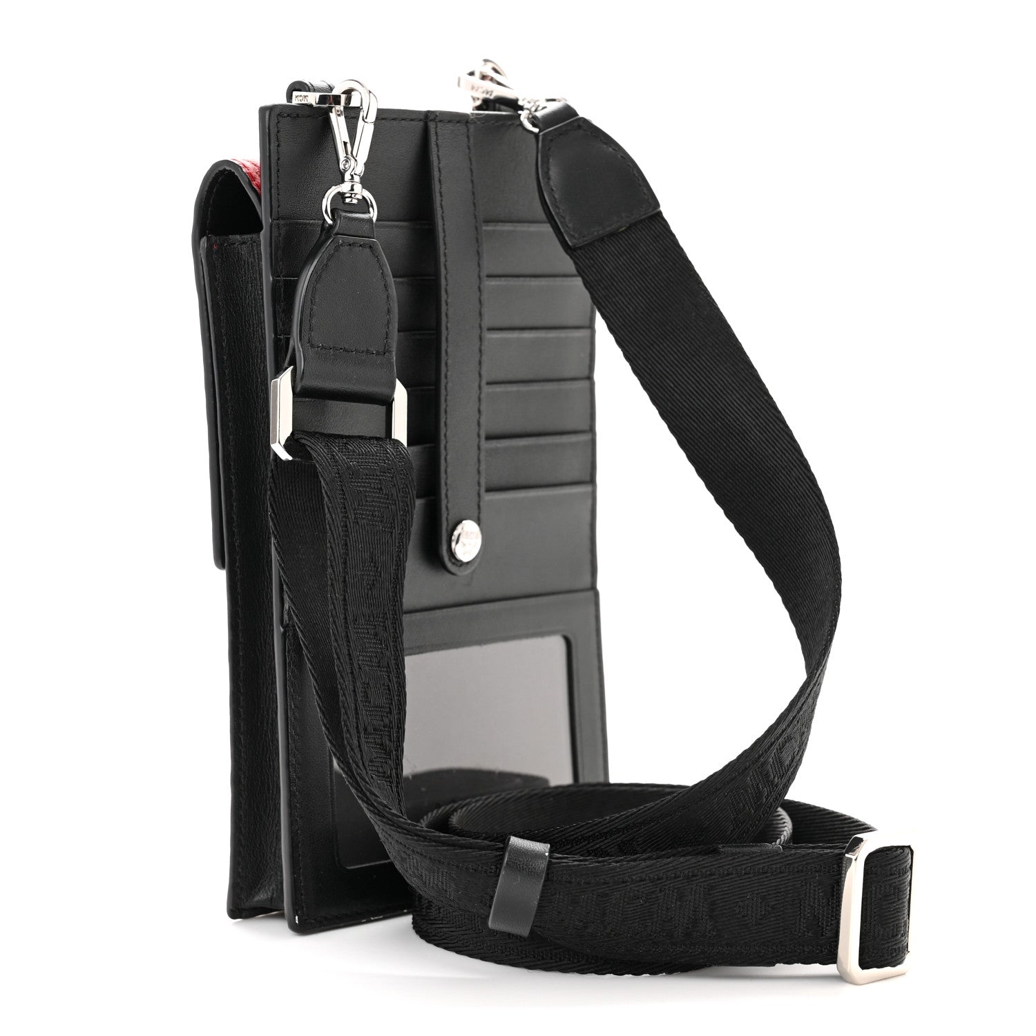 MCM Visetos Crossbody Phone Case Red 3 of 10