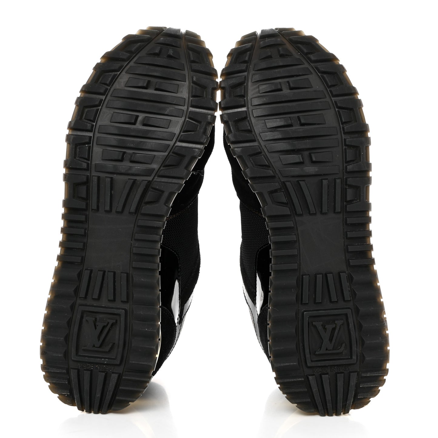 Suede Monogram Run Away Sneakers 36.5 Black