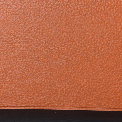 Hermes Maple Wood Taurillon Clemence Jepara Long Change Tray Feu 4 of 7