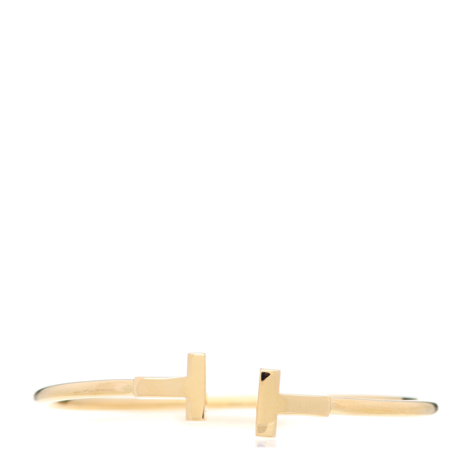 Tiffany 18K Yellow Gold T Wire Bracelet 1 of 5