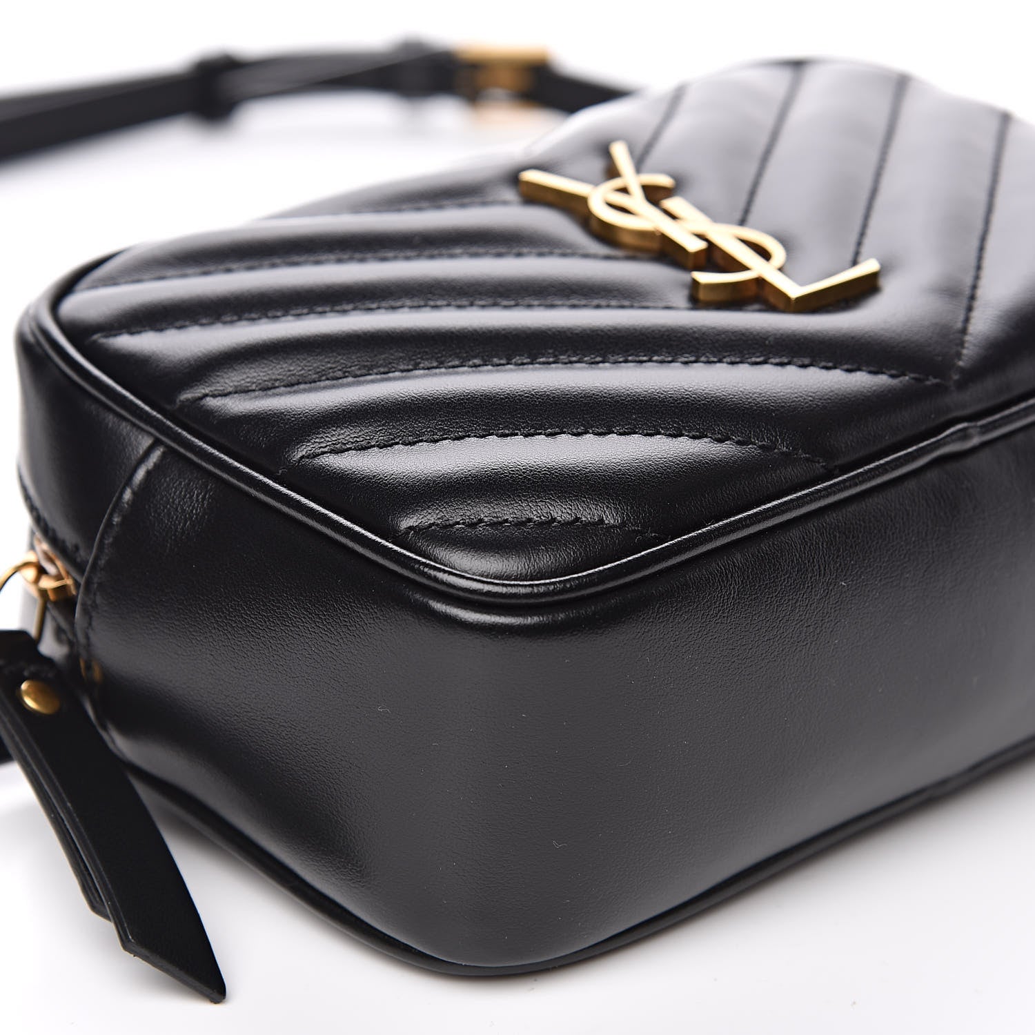 Saint Laurent Calfskin Matelasse Monogram Lou Belt Bag Black 8 of 10