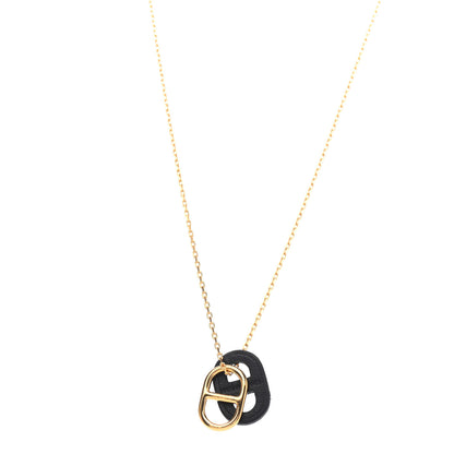 Hermes Swift O'Maillon Pendant Necklace Black 2 of 4