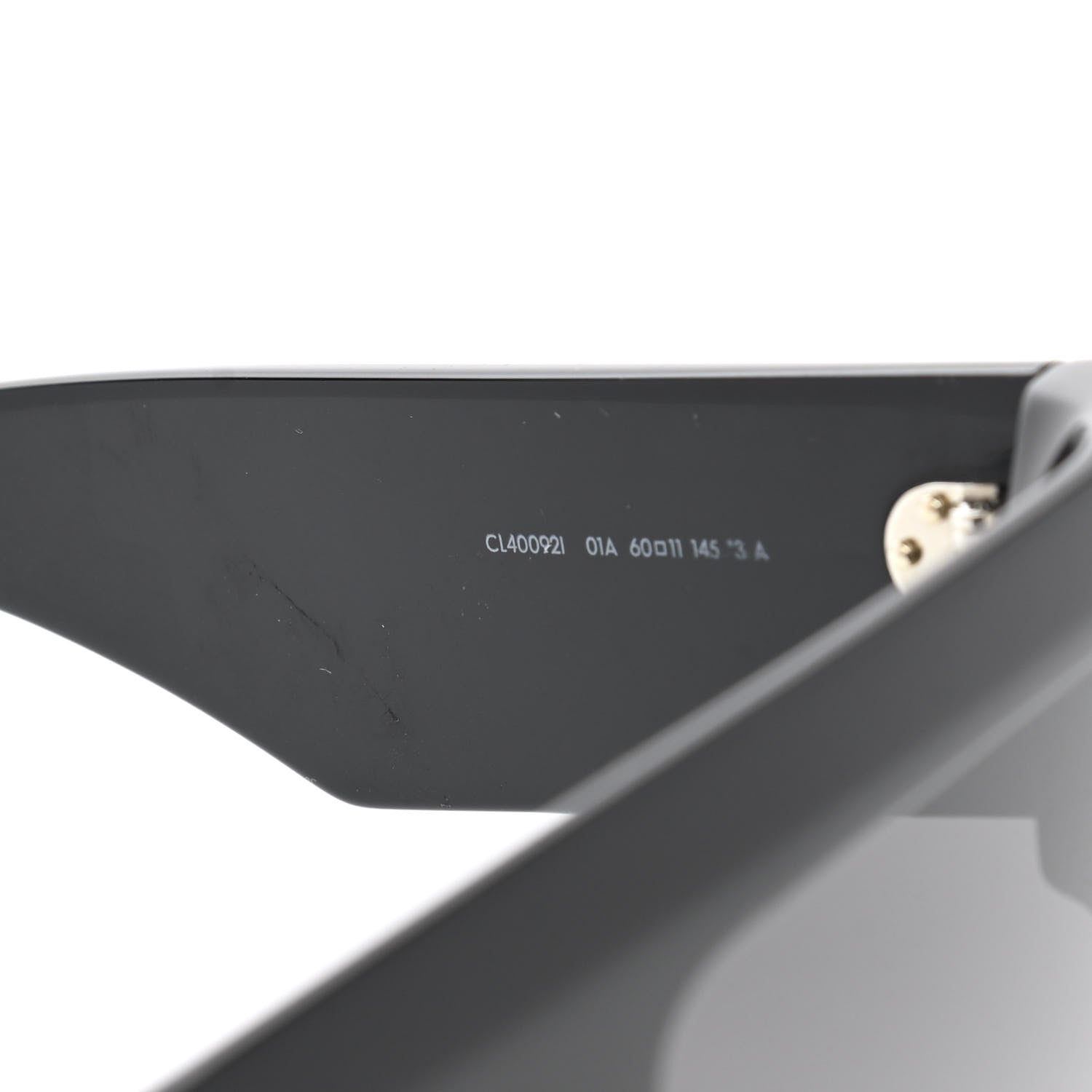 Celine Acetate Chunky Rectangle Sunglasses CL 40092/I Black 6 of 7