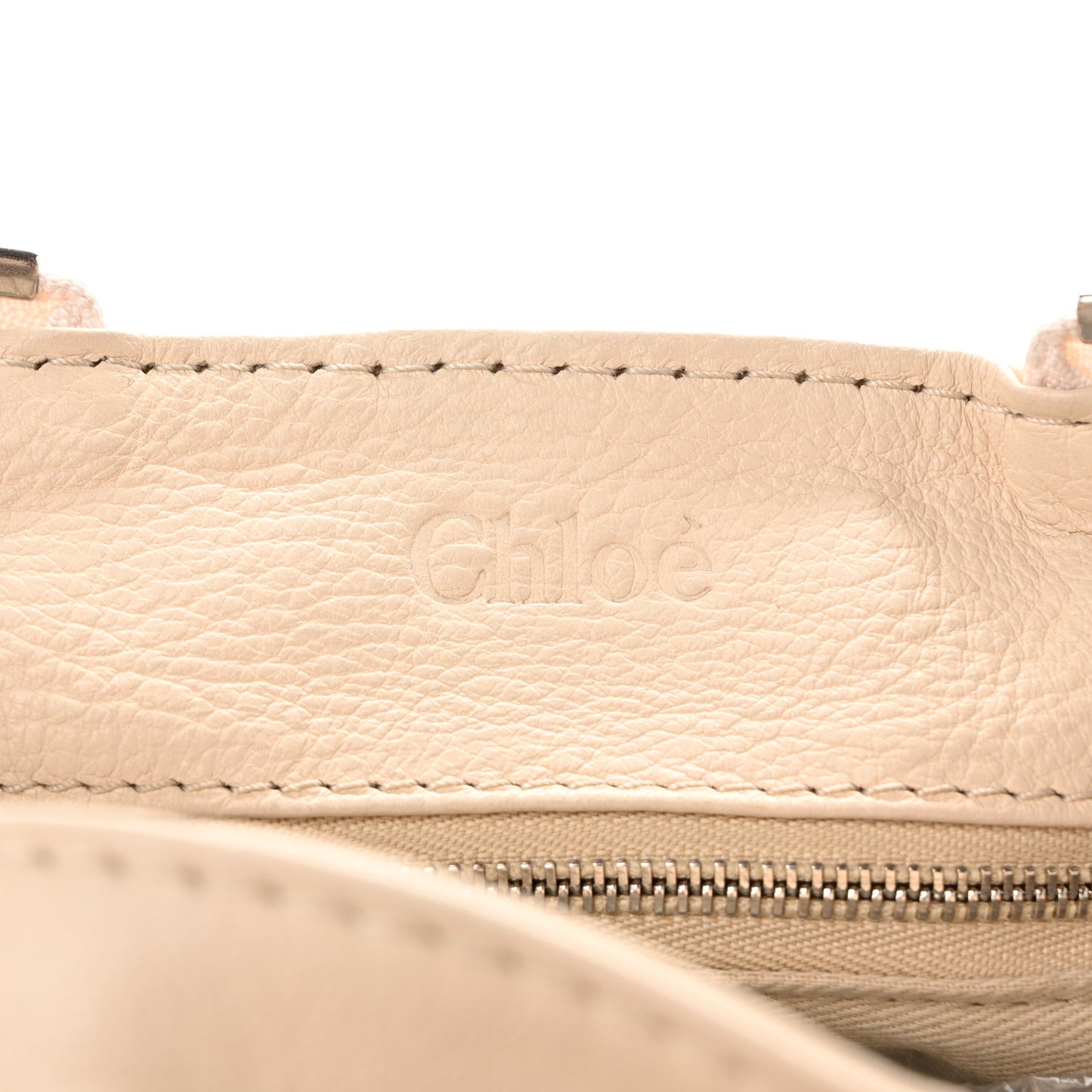 Calfskin Medium Paddington Satchel Ivory