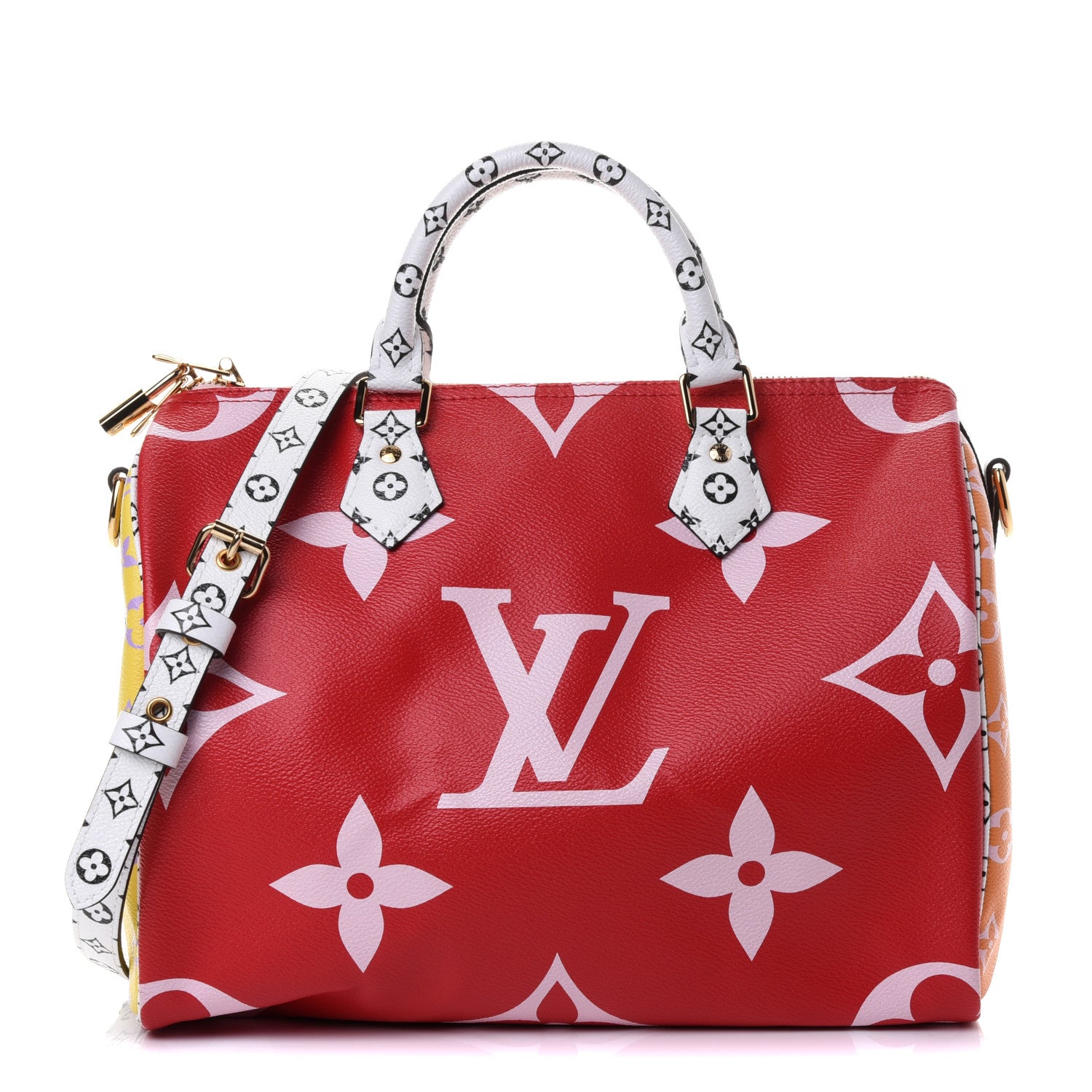 Louis Vuitton Monogram Giant Speedy Bandouliere 30 Rouge 1 of 4
