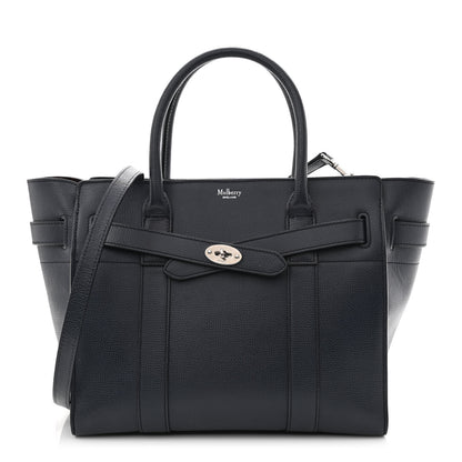 Mulberry Small Classic Grain Small Zipped Bayswater Pale Navy 1 of 13