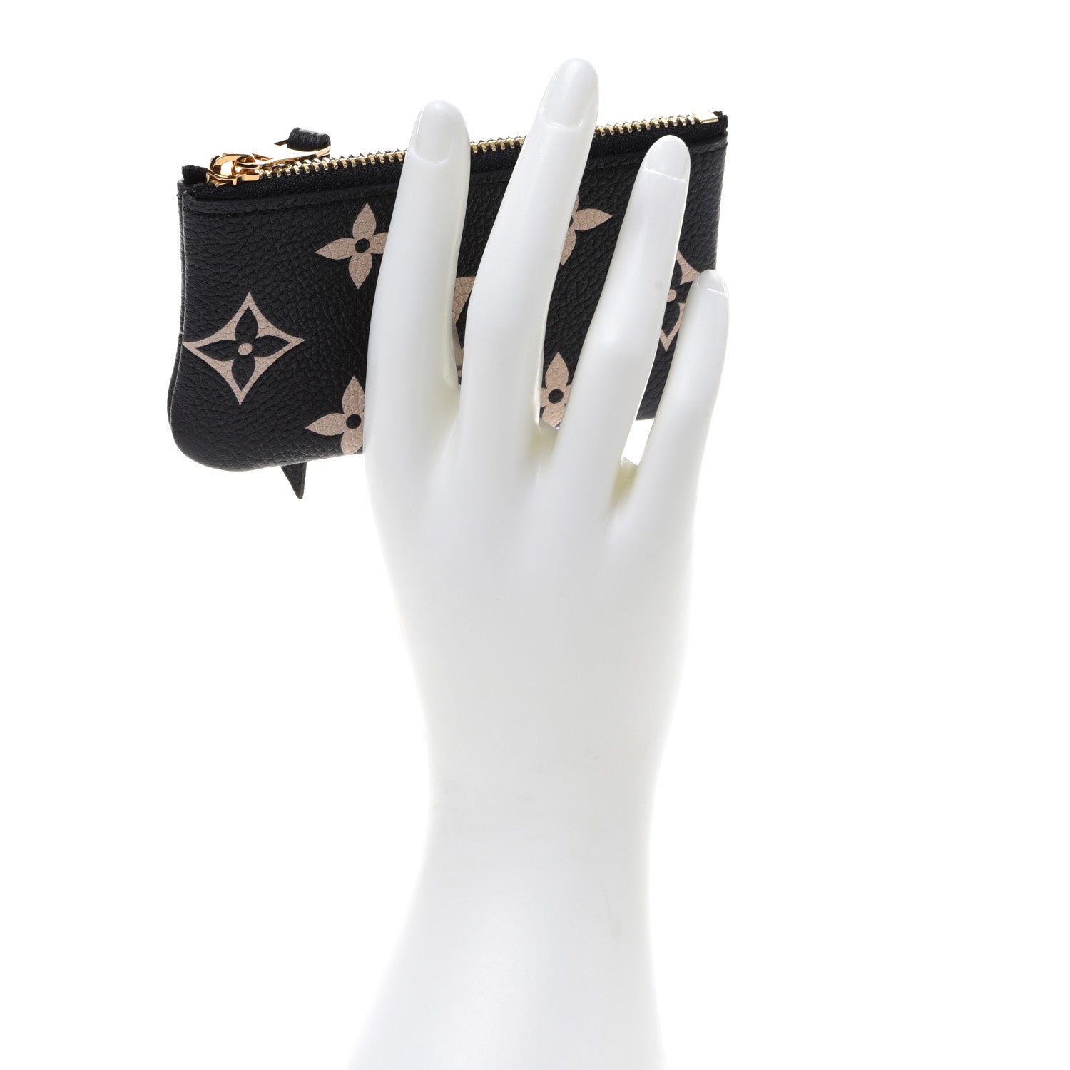 Louis Vuitton Empreinte Monogram Giant Key Pouch Black Beige 2 of 7