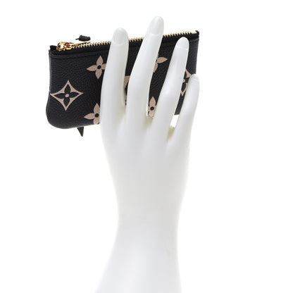 Louis Vuitton Empreinte Monogram Giant Key Pouch Black Beige 2 of 7