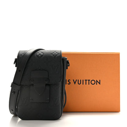 Louis Vuitton Taurillon Monogram S Lock Wearable Wallet Black 9 of 9