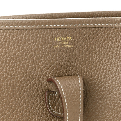 Hermes Taurillon Clemence Evelyne III PM Etoupe 6 of 12