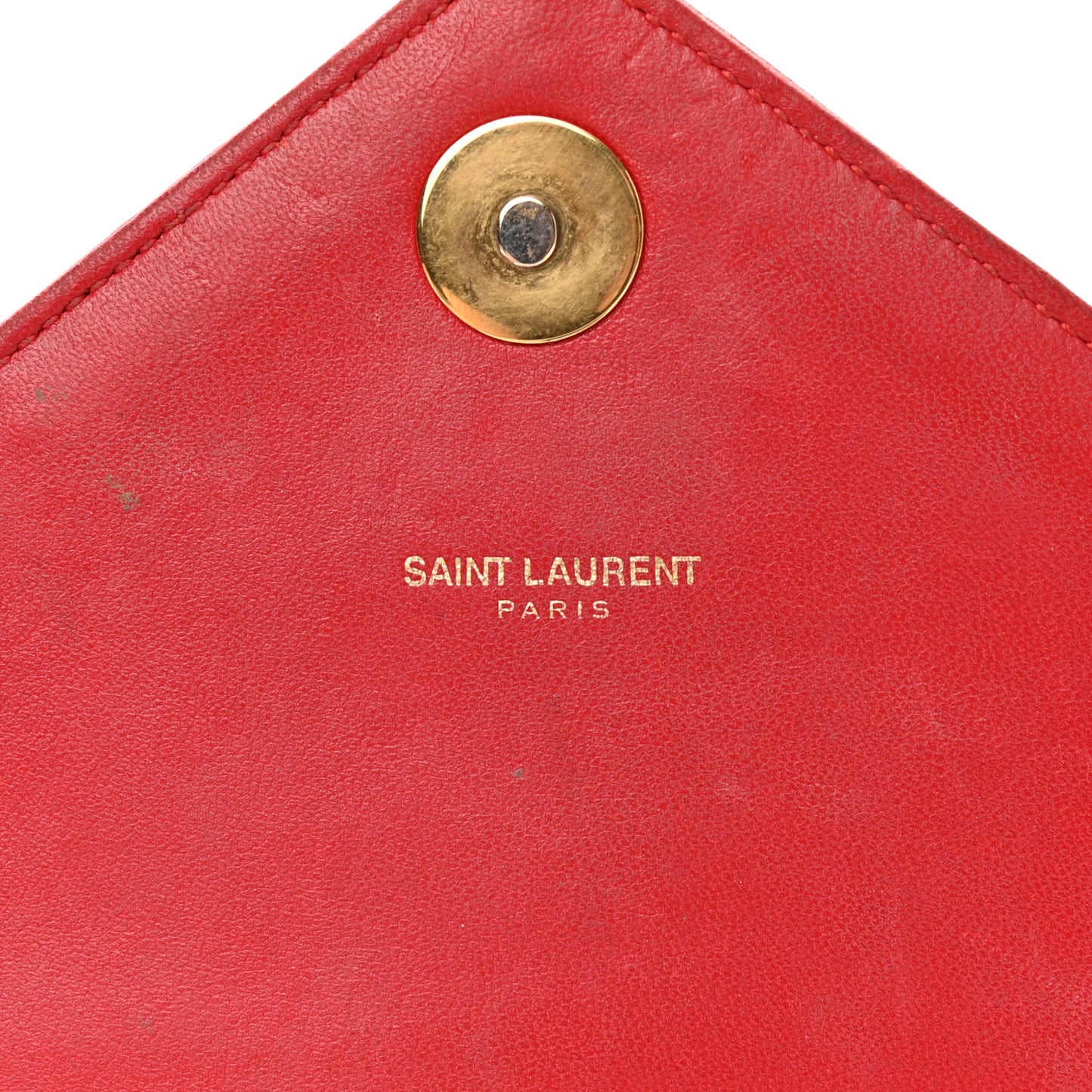 Lambskin Matelasse Chevron Medium Monogram Satchel Red