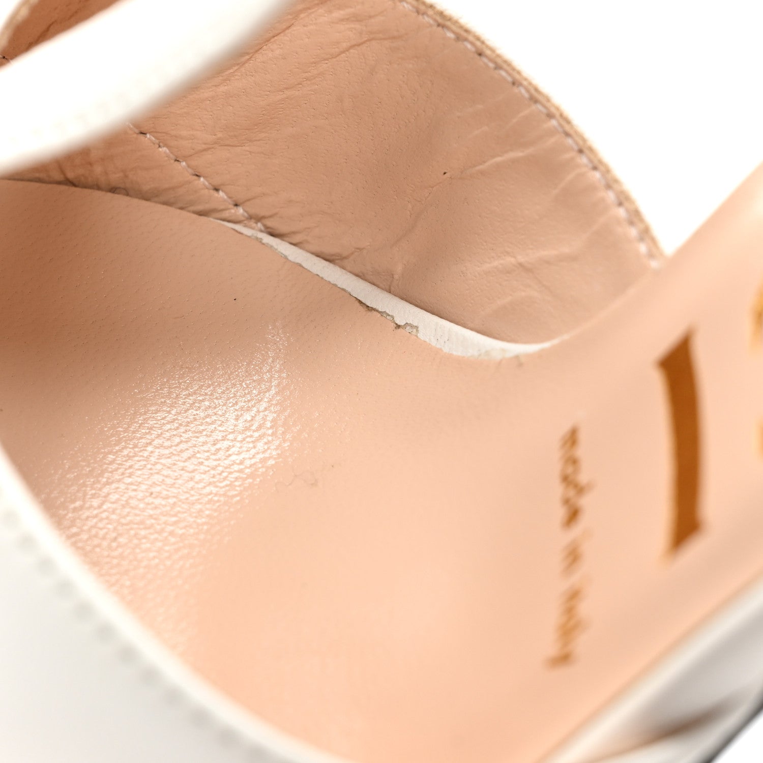 Gucci Malaga Kid Angel T-Strap Platform High Heel Pumps 36 Great White 10 of 15