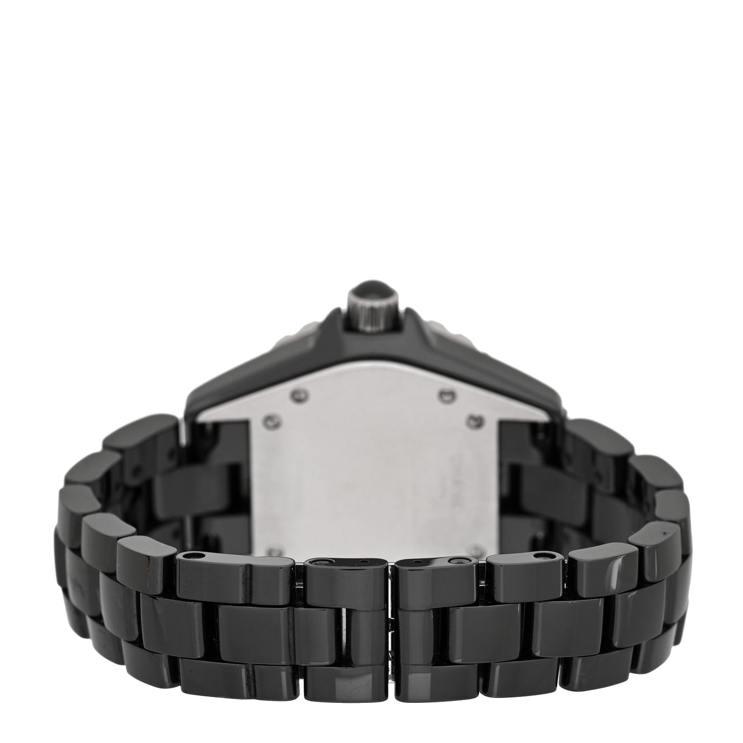Stainless Steel Ceramic Diamond Pave Bezel 33mm J12 Quartz Watch Black