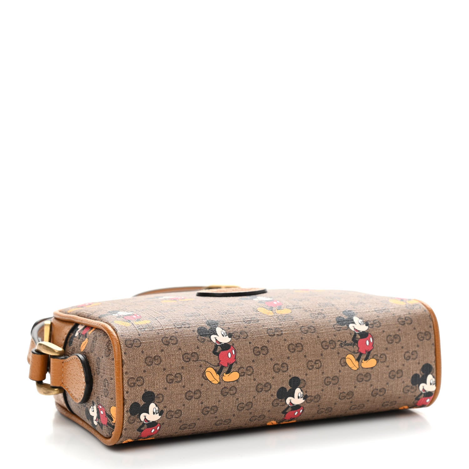 Gucci X DISNEY Mini Vintage GG Supreme Monogram Mickey Mouse Shoulder Bag Beige Vintage Sun Oil 4 of 9