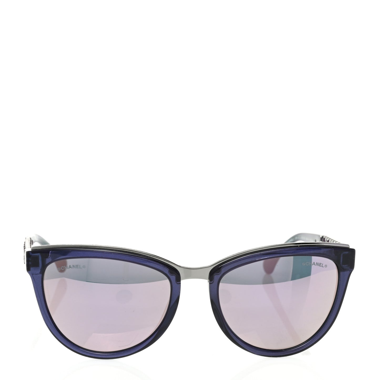 Lambskin Chain Sunglasses 5361-Q Blue