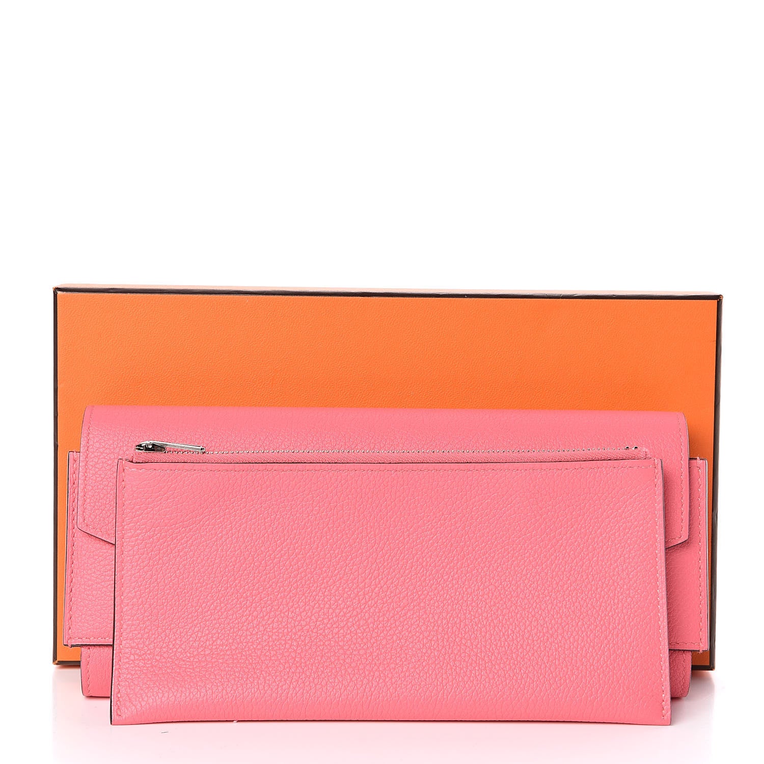 Hermes Evercolor Passant Long Wallet Rose Azalee 8 of 8