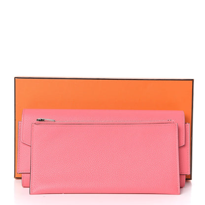 Hermes Evercolor Passant Long Wallet Rose Azalee 8 of 8