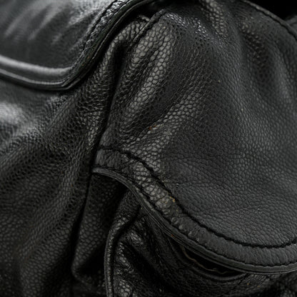 Chanel Glazed Caviar Large Coco Rider Flap Hobo Black 13 of 13