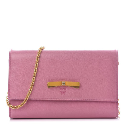 MCM Grained Calfskin Large Mina Chain Crossbody Blush Pink 1 of 9