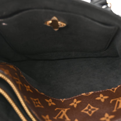 Louis Vuitton Monogram Flower Zipped Tote PM Black 7 of 12