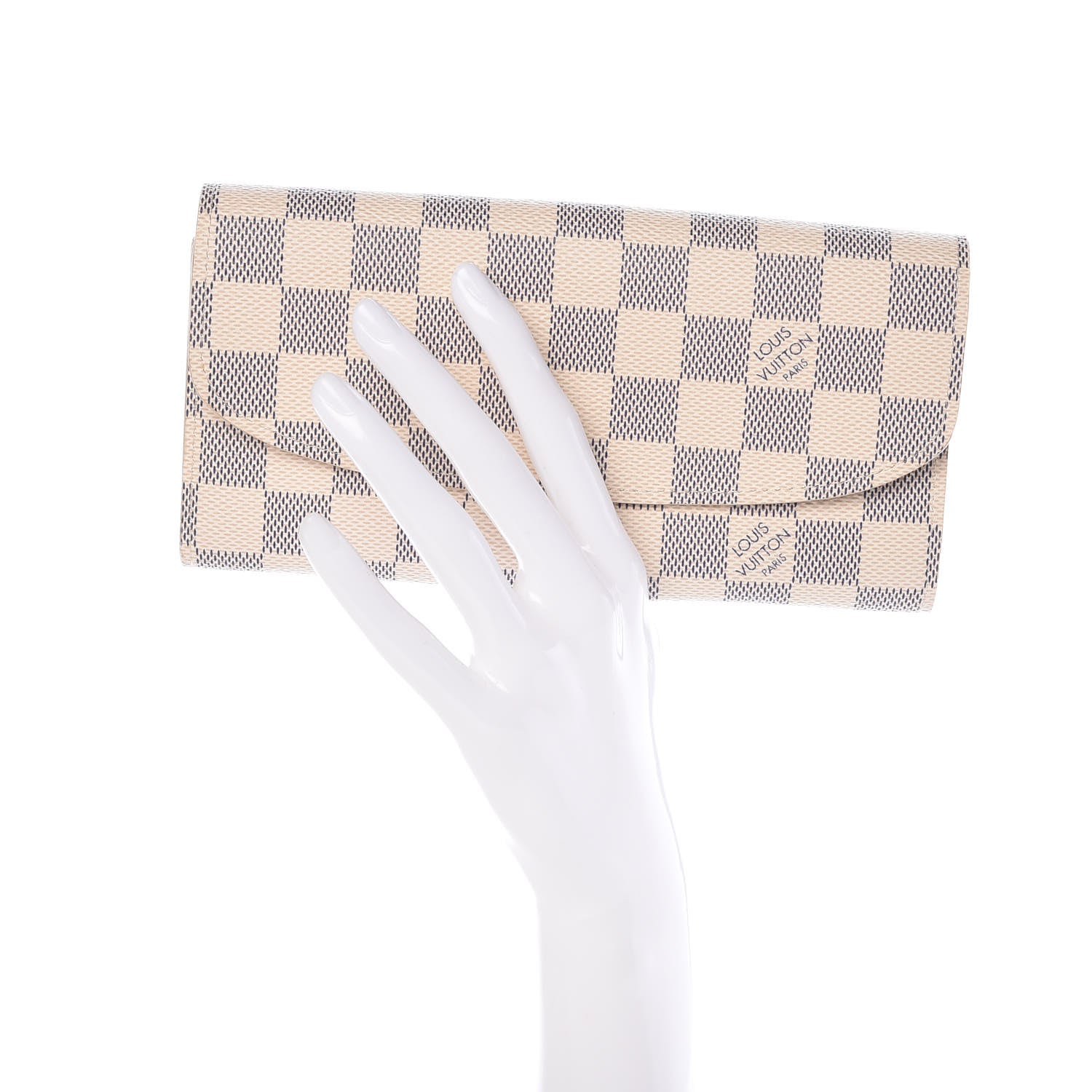 Louis Vuitton Damier Azur Emilie Wallet 2 of 7