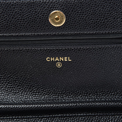 Chanel Caviar Quilted Wallet On Chain WOC Black 5 of 11