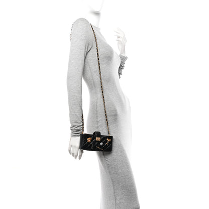 Chanel Aged Calfskin Lucky Charms 2.55 Reissue Mini Clutch With Chain Black 2 of 13