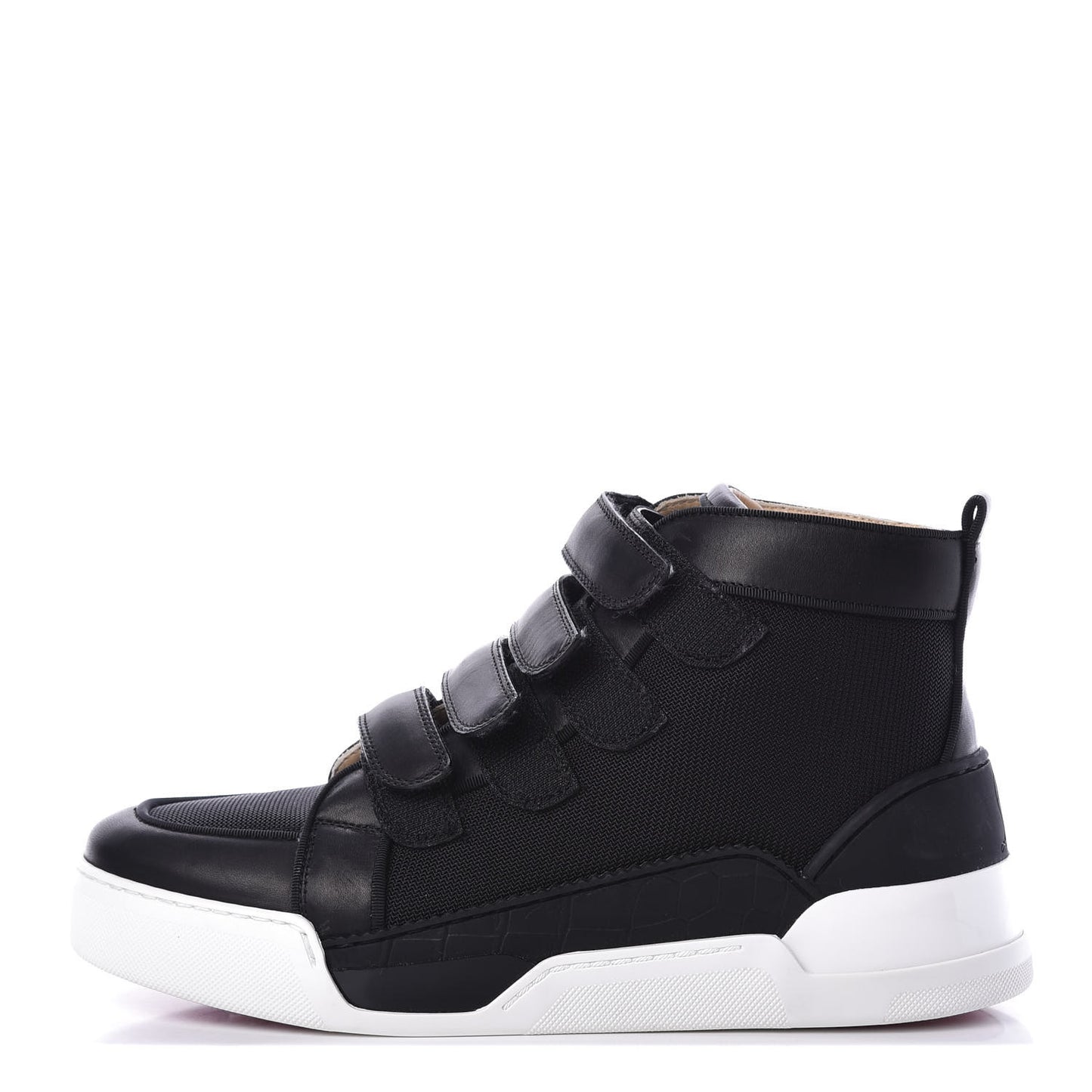 Calfskin Mens Rankiddo High Top Sneakers 40.5 Black