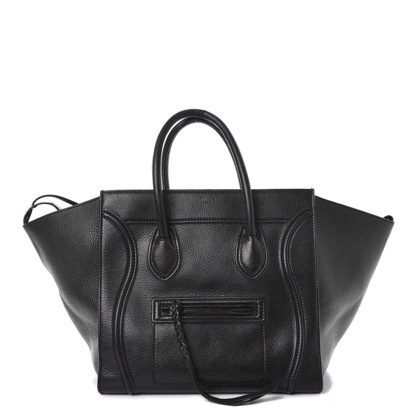 Supple Calfskin Medium Phantom Luggage Black