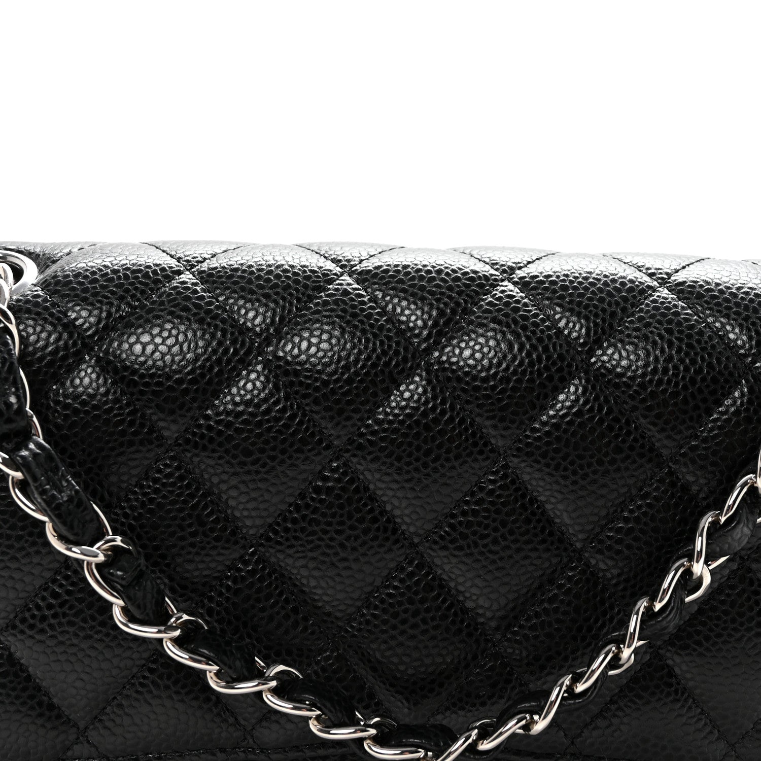 Chanel Caviar Quilted Medium Double Flap Black 8 of 11