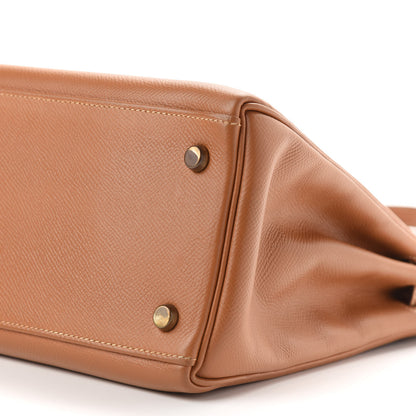 Hermes Courchevel Kelly Retourne 28 Gold 10 of 13