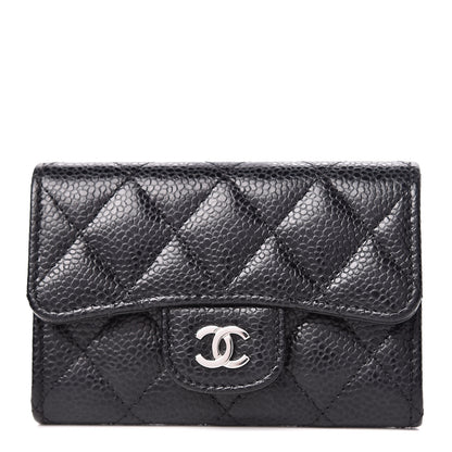 Chanel Caviar Quilted Flap Card Holder Black 1 of 9