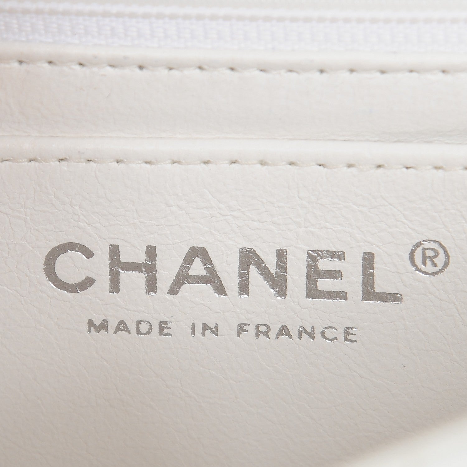 Chanel Caviar Quilted Mini Square Flap White 6 of 7