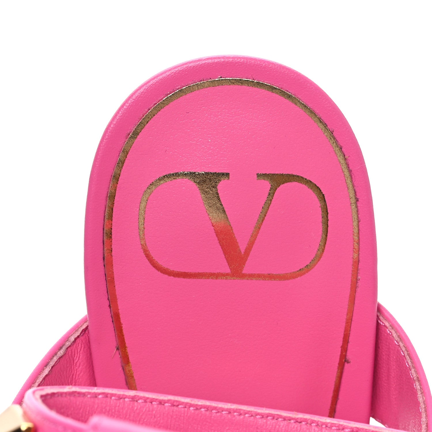 Valentino Garavani Calfskin Roman Stud Ankle Strap 100mm Sandals 40 Feminine Pink 7 of 9