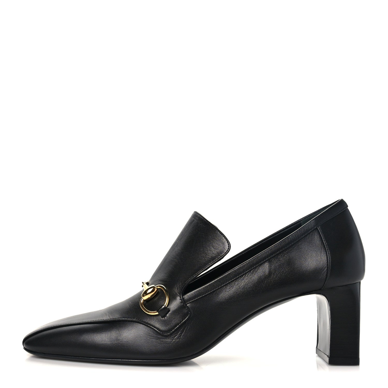 Gucci Malaga Kid Horsebit 75mm Pumps 39 Black 1 of 10